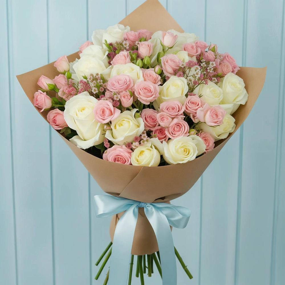 Букет цветов из: Розы в Красном Холме Тверской области