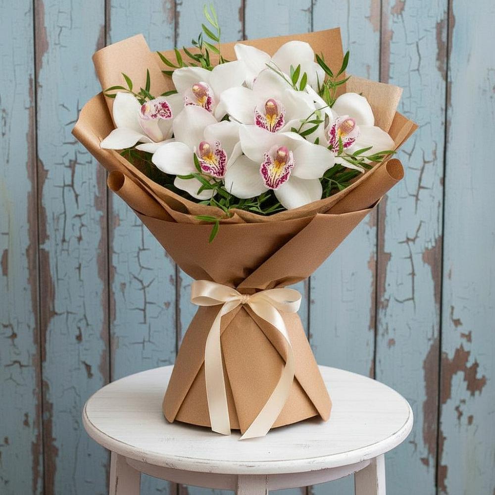 Букет цветов из: Орхидеи и Розы в Красном Холме Тверской области