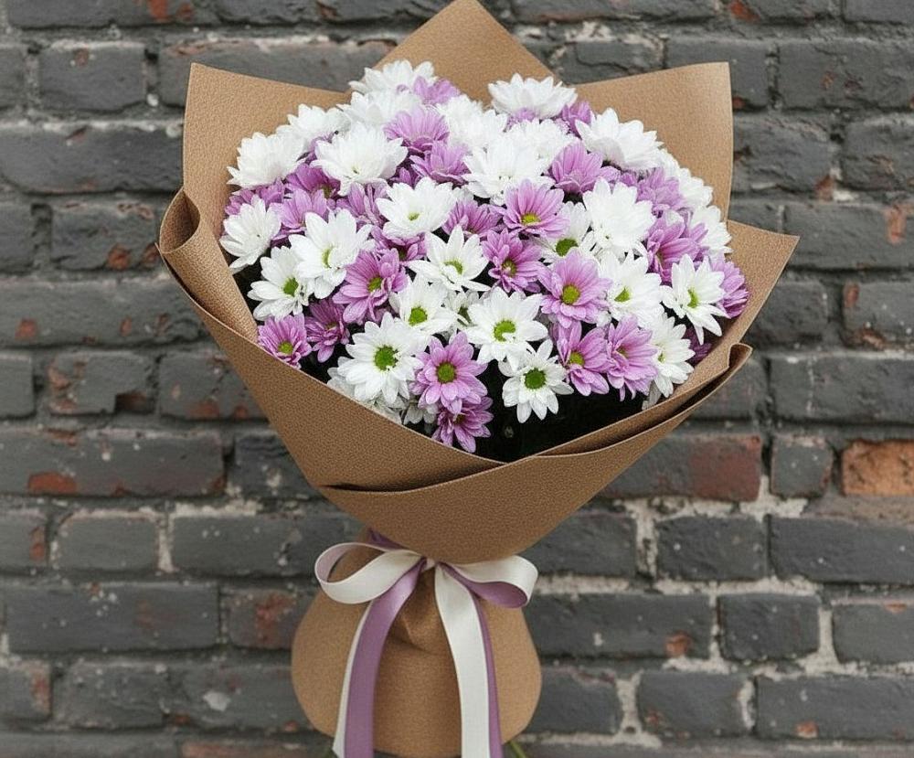 Букет цветов из: Хризантемы в Красном Холме Тверской области