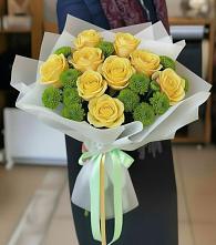 Букет цветов из:  Хризантемы и Розы в Красном Холме Тверской области