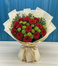 Букет цветов из:  Розы и Хризантемы в Красном Холме Тверской области