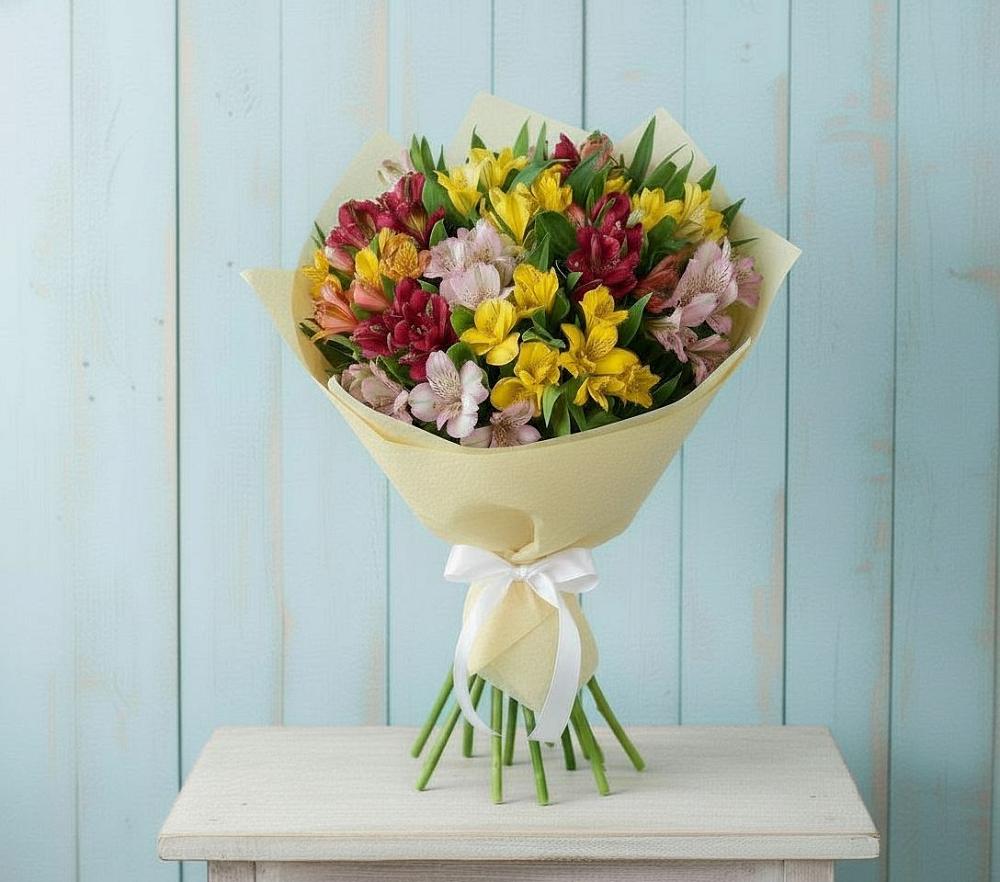 Букет цветов из: Альстромерии в Красном Холме Тверской области