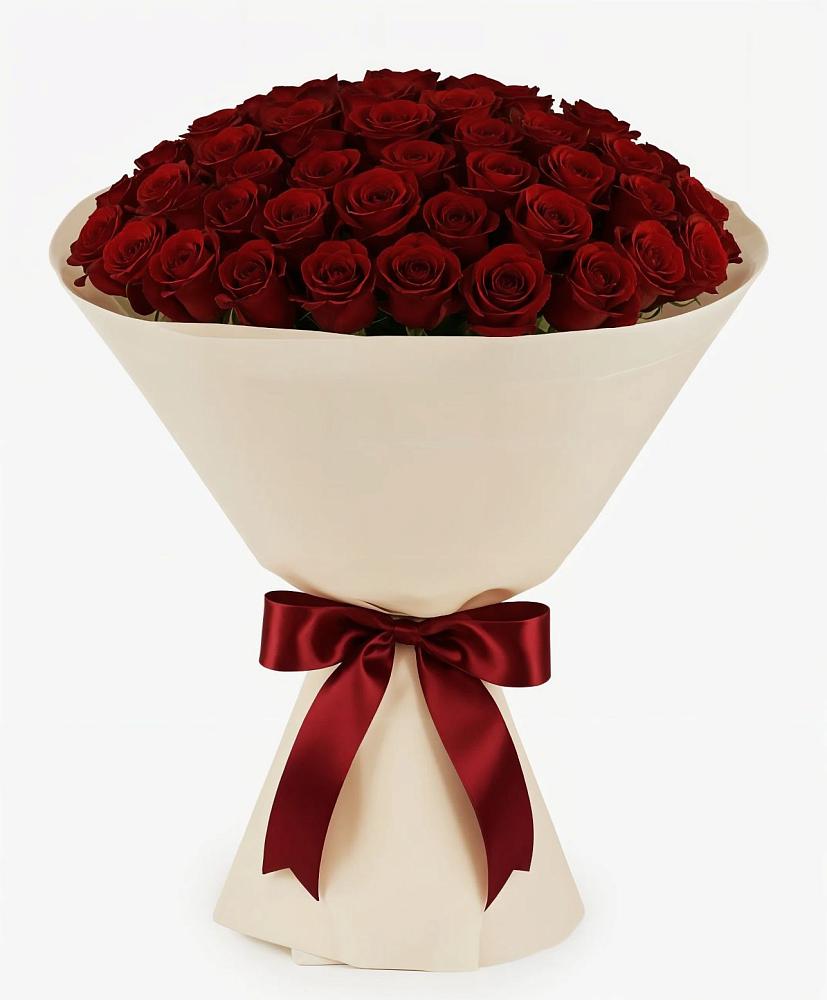 Букет 101 Бордовая роза Блэк Бакарра в Красном Холме Тверской области