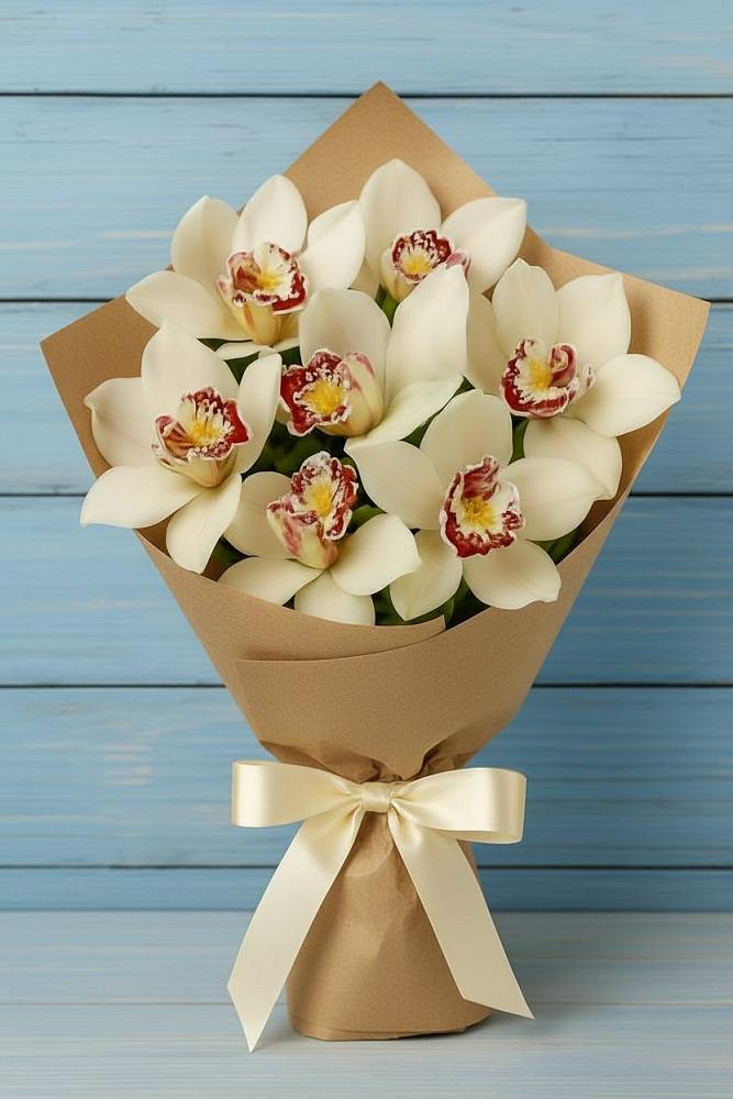 Букет цветов из: Орхидеи и Розы в Красном Холме Тверской области